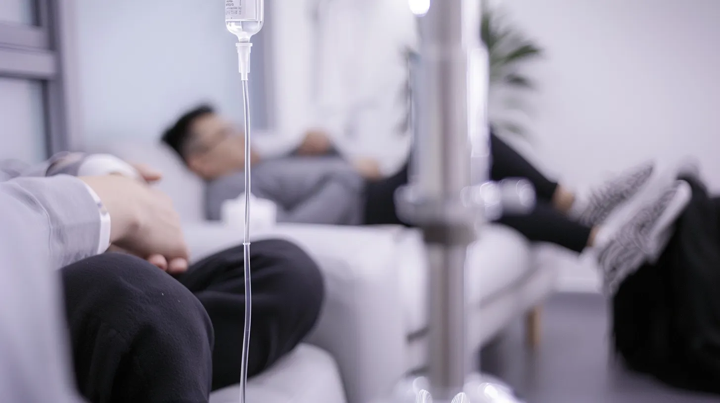 Установка капельницы для снятия алкогольной интоксикации